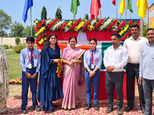 School function with staff and students